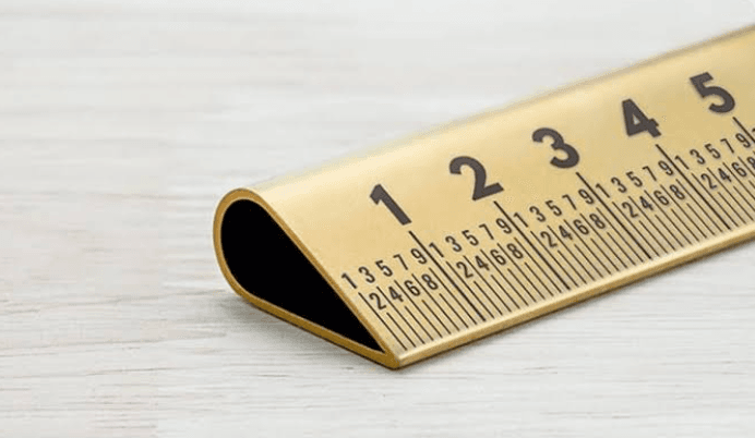 Solid Brass Ruler