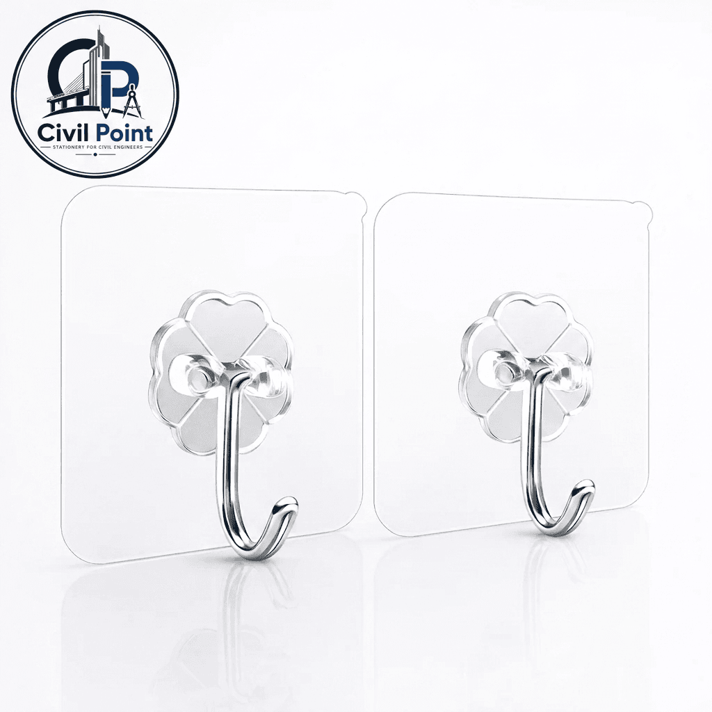 Transparent Hook Adhesive Bathroom Kitchen Wall Stickers
