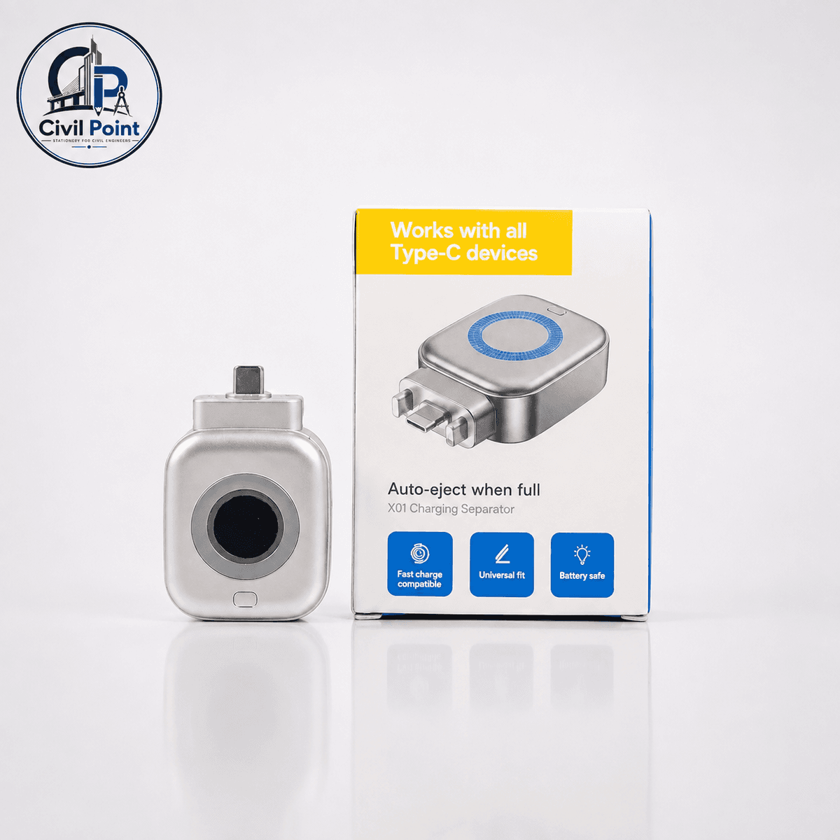 X01 Full Charge Separator – Type-C Auto Power Cut-Off Charging Protector