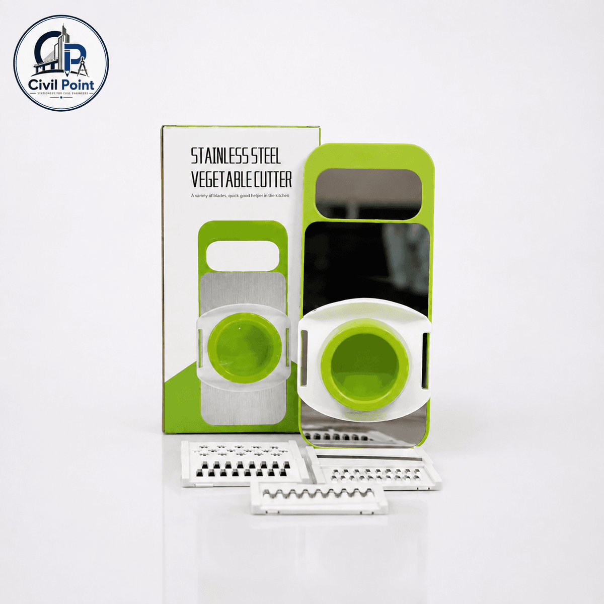 Stainless Steel Multi-Blade Vegetable Cutter & Slicer